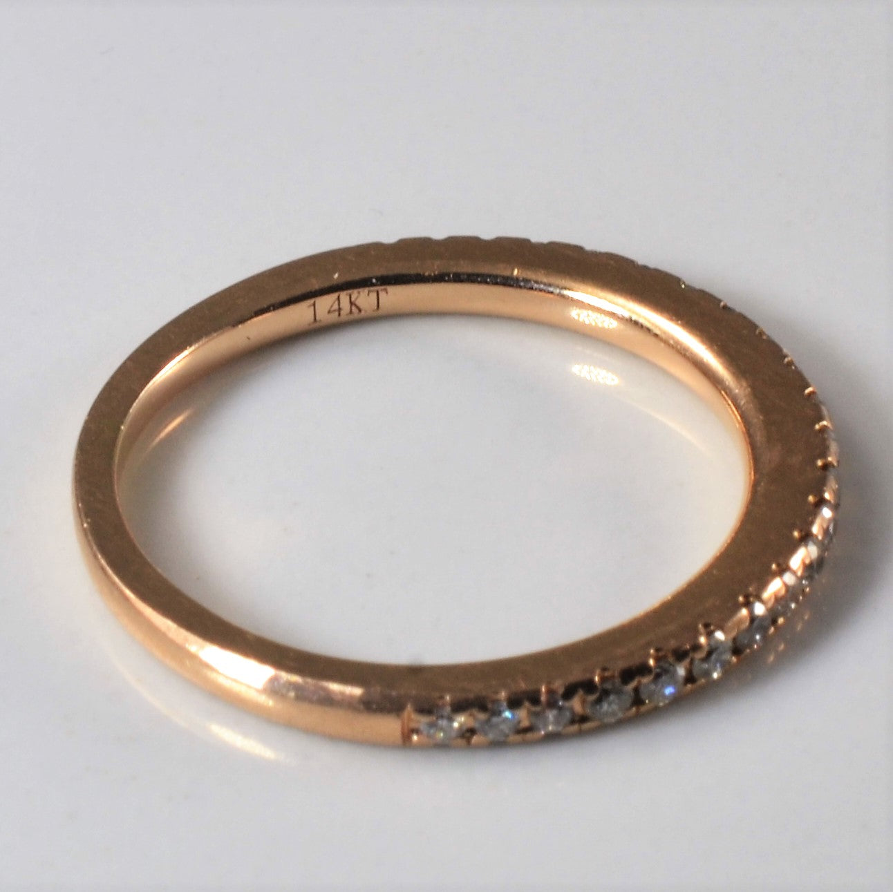 'Vera Wang' Pave Diamond Semi Eternity Ring | 0.23ctw | SZ 5.5 |