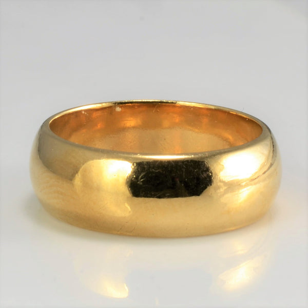 Plain Gold Wide Band | SZ 6.5 |