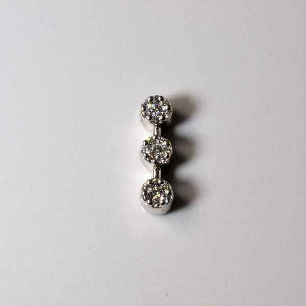 Triple Cluster Diamond Pendant | 0.24ctw |