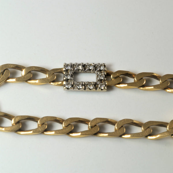 Diamond Curb Link Chain Bracelet | 0.15ctw | 6