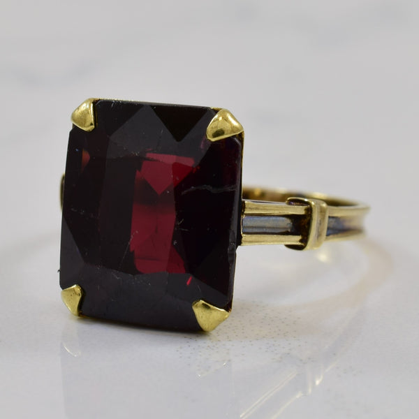 1930s Garnet Cocktail Ring | 6.00ct | SZ 5.75 |