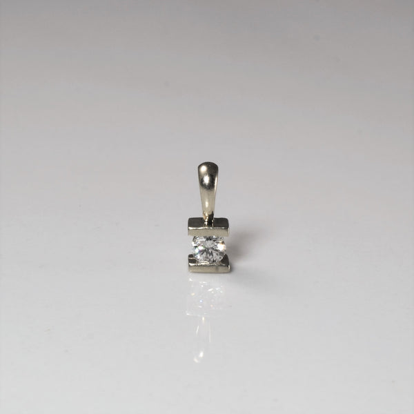 Semi Bezel Diamond Pendant | 0.09ct |