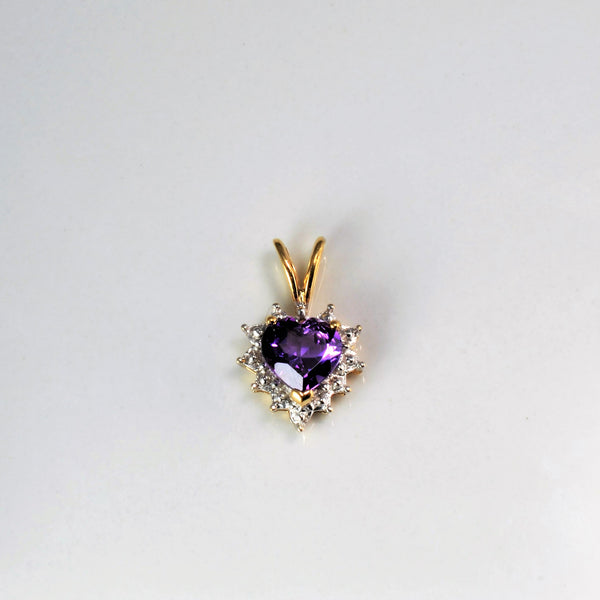 Amethyst Heart Pendant