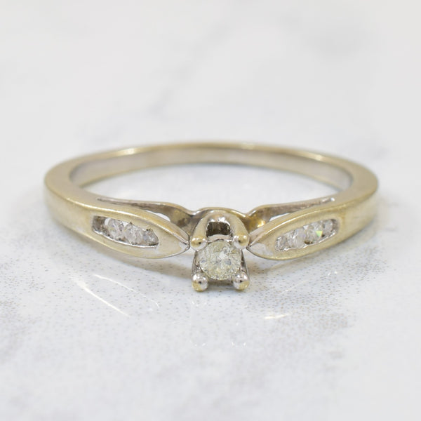 Petite Channel Detailed Diamond Ring | 0.08ctw | SZ 5.25 |