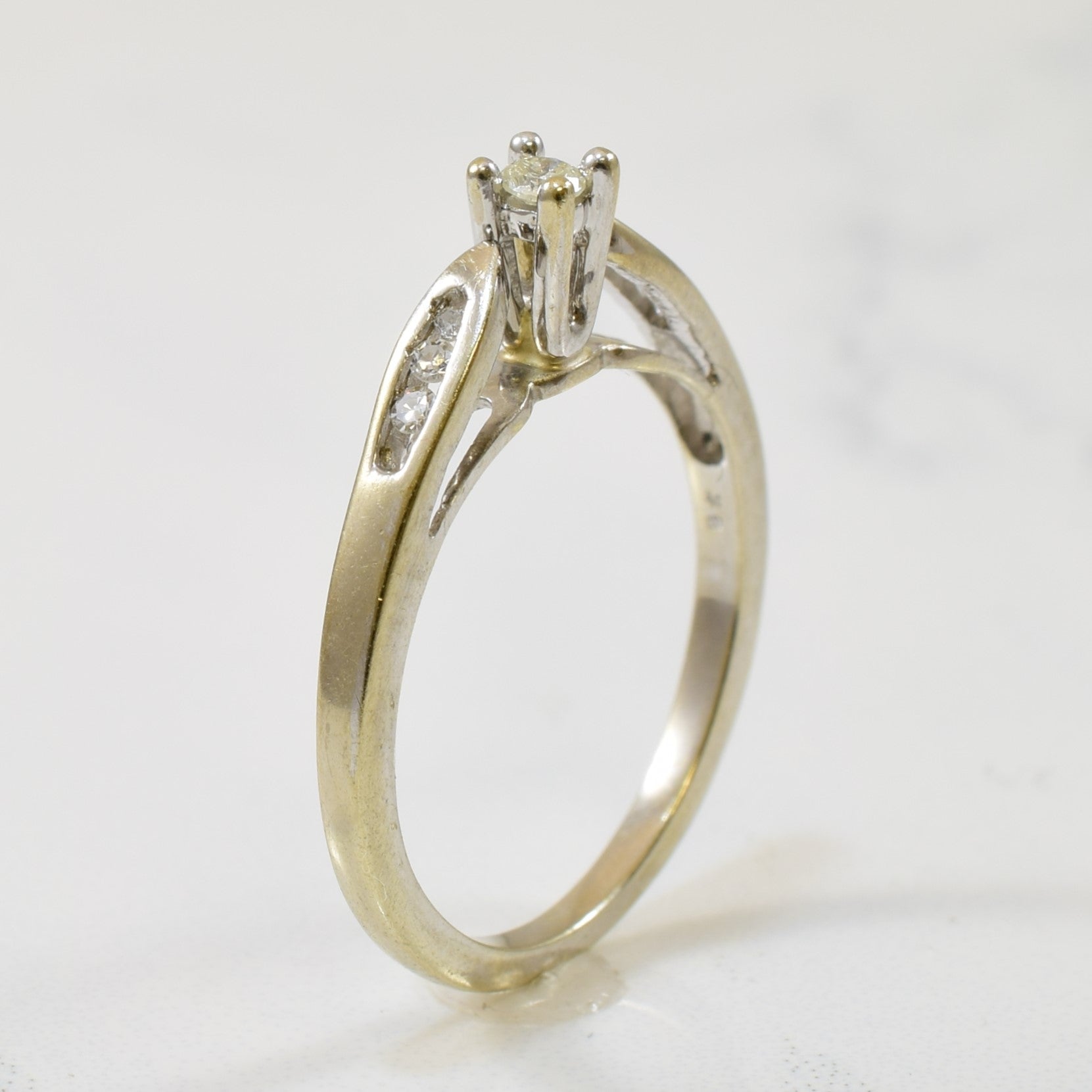 Petite Channel Detailed Diamond Ring | 0.08ctw | SZ 5.25 |