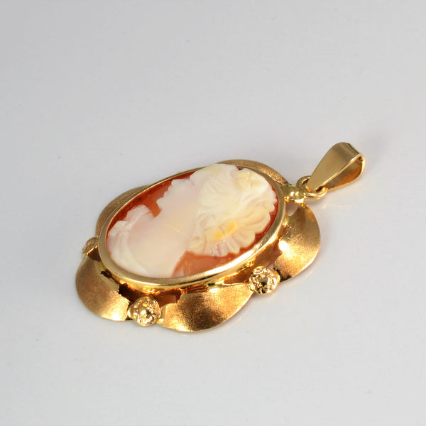 Bezel Set Cameo Pendant