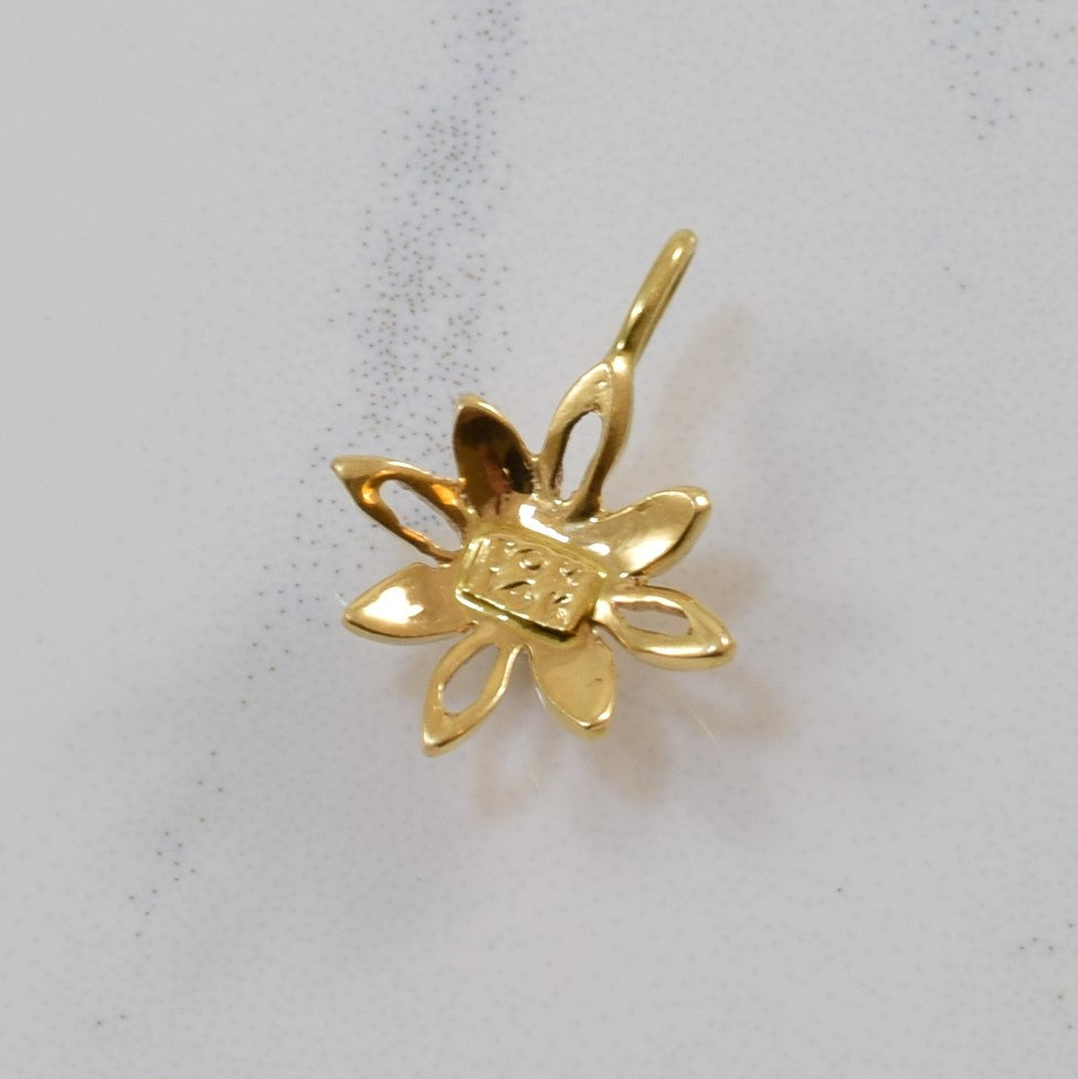 Diamond Flower Pendant | 0.04ct |