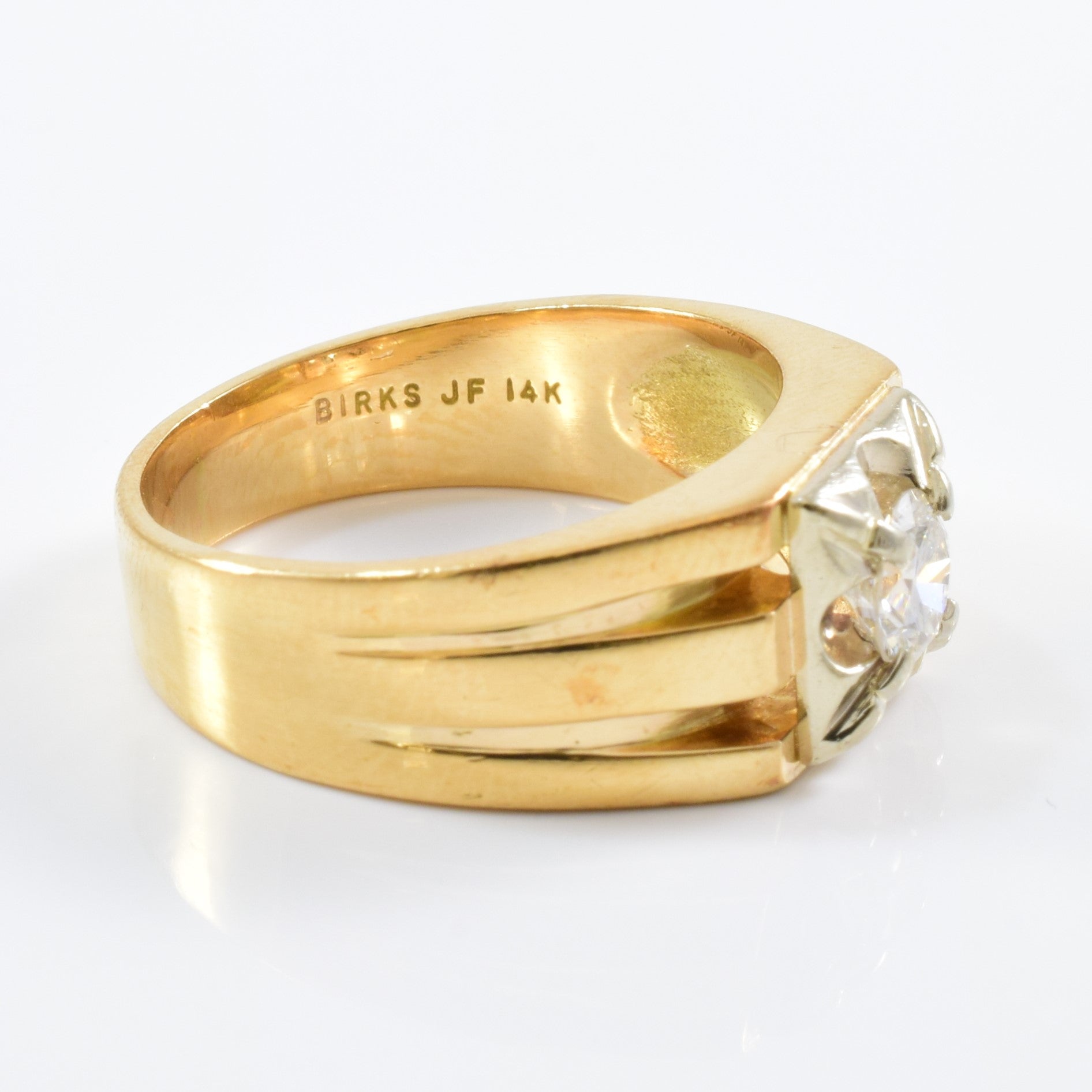 'Birks' Illusion Set Diamond Wide Band | 0.51ct | SZ 9.5 |