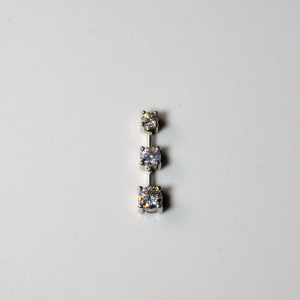 Three Stone Diamond Pendant | 0.45ctw |