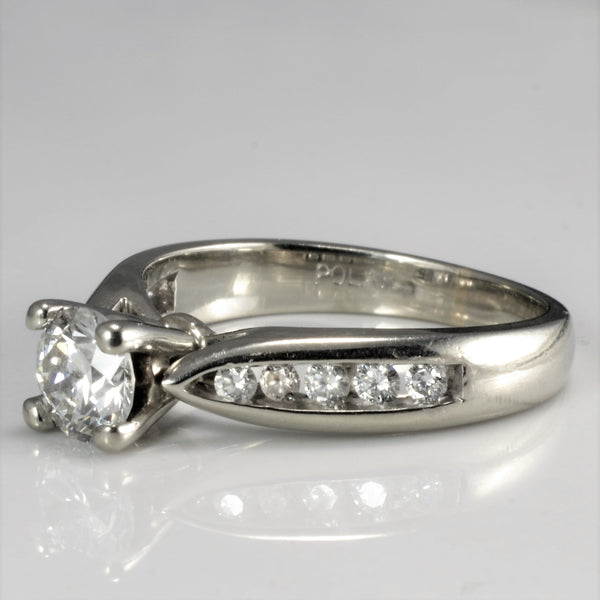 Prong St Diamond & Accents Engagement Ring | 0.63 ctw, SZ 5 |