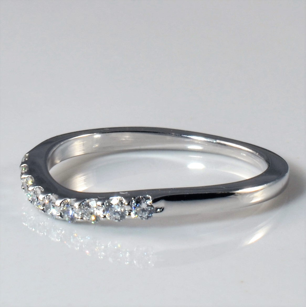 Pave Diamond Contour Band | 0.14ctw | SZ 5.25 |