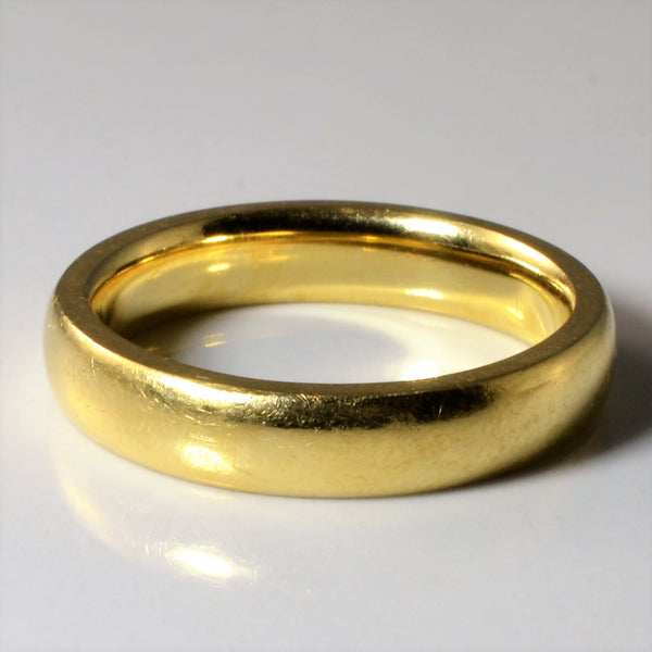 'Birks' Mid Century Yellow Gold Band | SZ 6.75 |