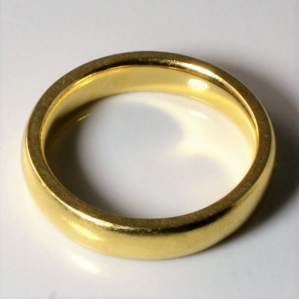 'Birks' Mid Century Yellow Gold Band | SZ 6.75 |