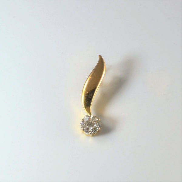 Diamond Cluster Drop Pendant | 0.53ctw |