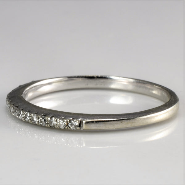 Pave Diamond Semi Eternity Band | 0.10ctw | SZ 5 |