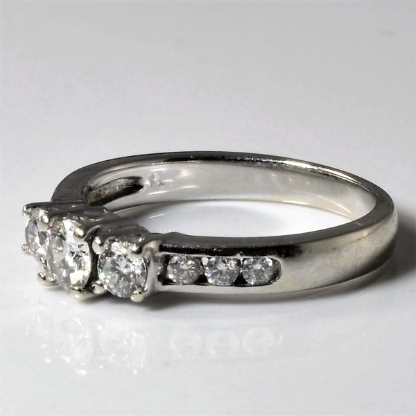 Three Stone Diamond Ring | 0.41ctw | SZ 4.75 |