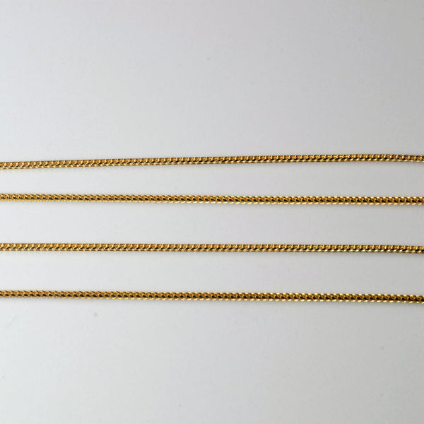 10k Yellow Gold Wheat Chain | 20