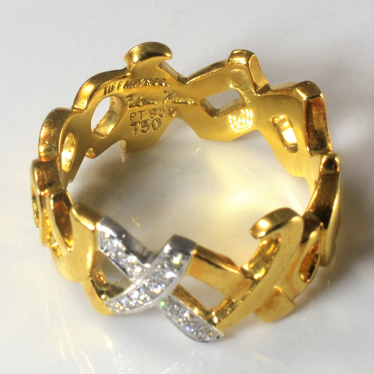 'Tiffany & Co.' Paloma Picasso 1980s Diamond Graffiti Ring | 0.06ctw | SZ 5.5 |