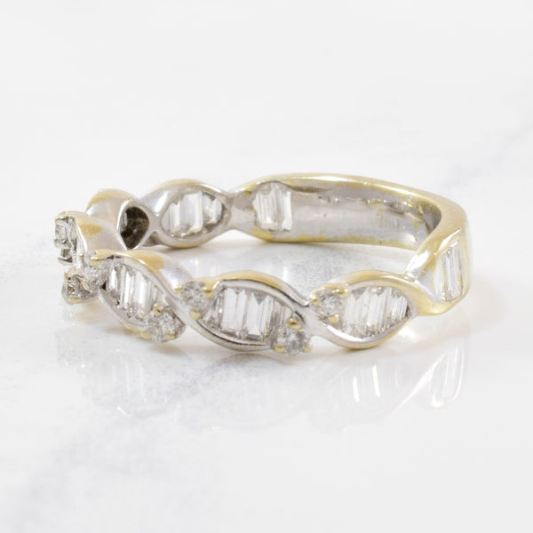 Twisted Baguette Diamond Band | 0.70ctw | SZ 4 |