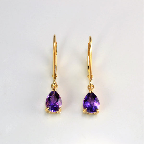 Amethyst Gold Earrings