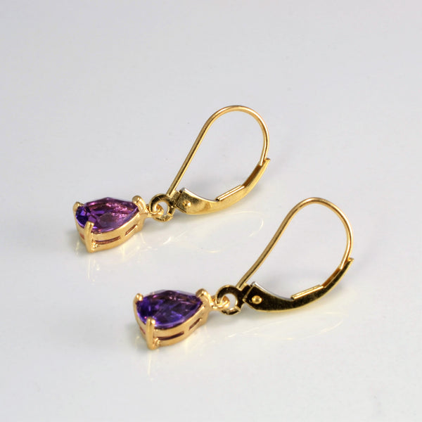 Amethyst Gold Earrings