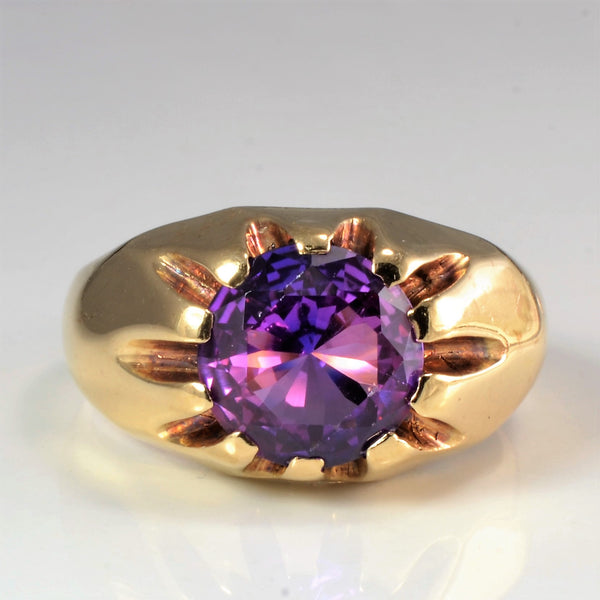 Solitaire Amethyst Ring | SZ 10.25 |