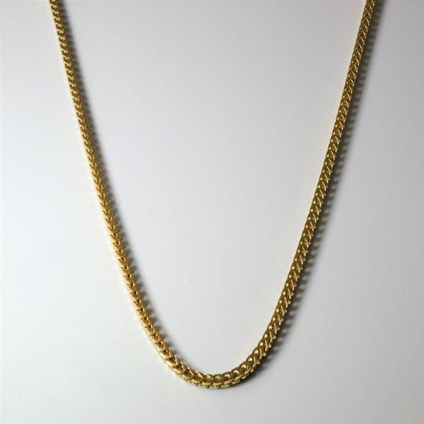 10k Yellow Gold Wheat Chain | 24
