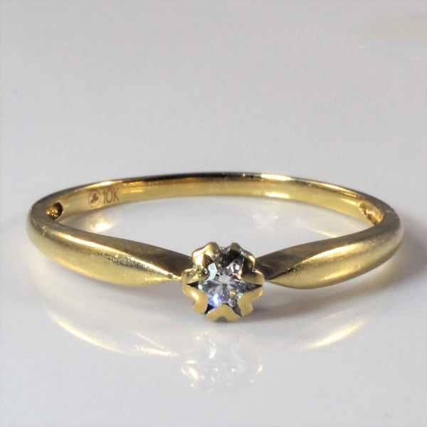 Solitaire Diamond Ring | 0.05ct | SZ 6.25 |