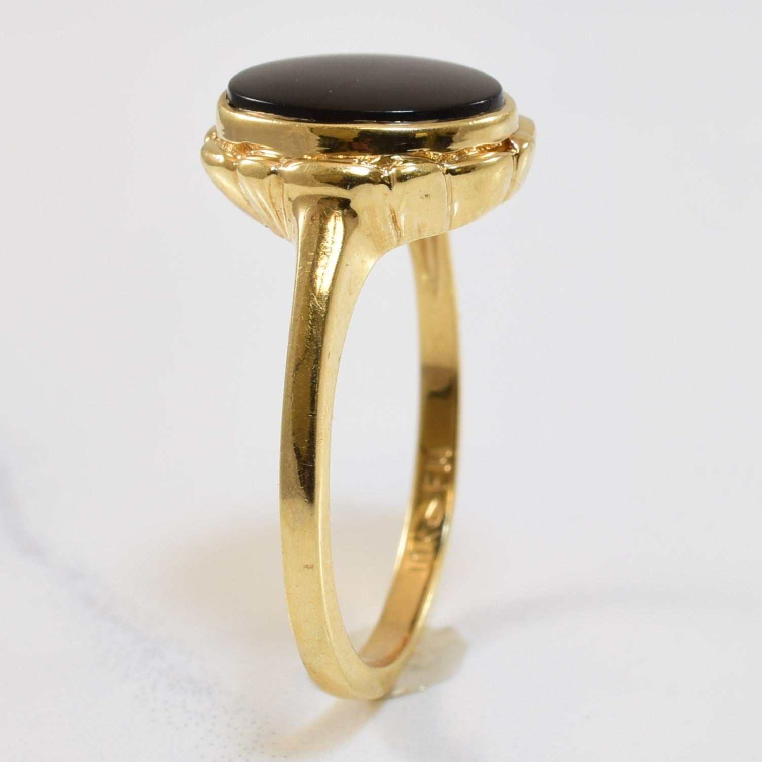 Black Onyx Cocktail Ring | 1.90ct | SZ 6.5 |