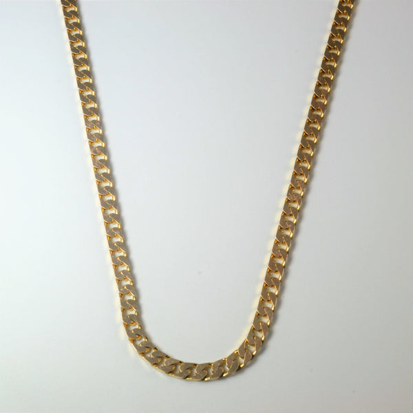 10k Yellow Gold Curb Link Chain | 23