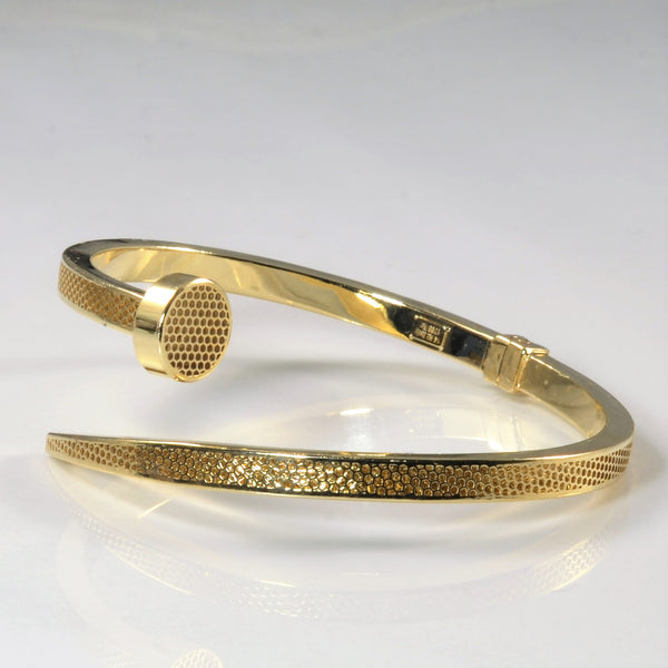 Textured Nail Wrap Bangle | 7.5