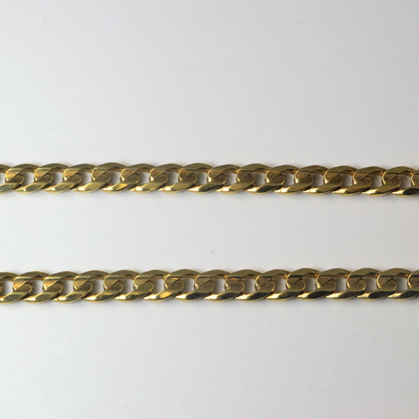 18k Yellow Gold Curb Link Chain |