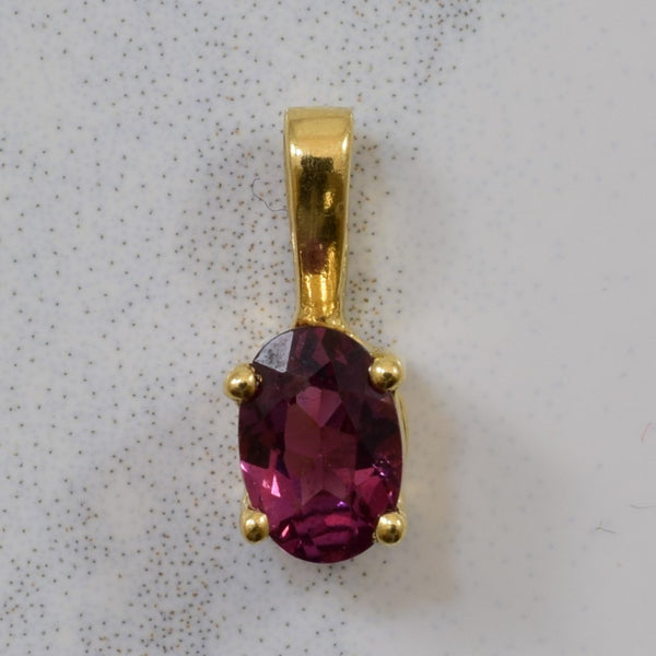 Oval Cut Garnet Pendant | 0.65ct |