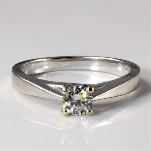 Solitaire Diamond Engagement Ring | 0.35ct | SZ 7 |