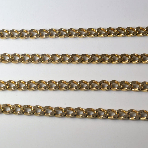 10k Yellow Gold Cable Chain | 23