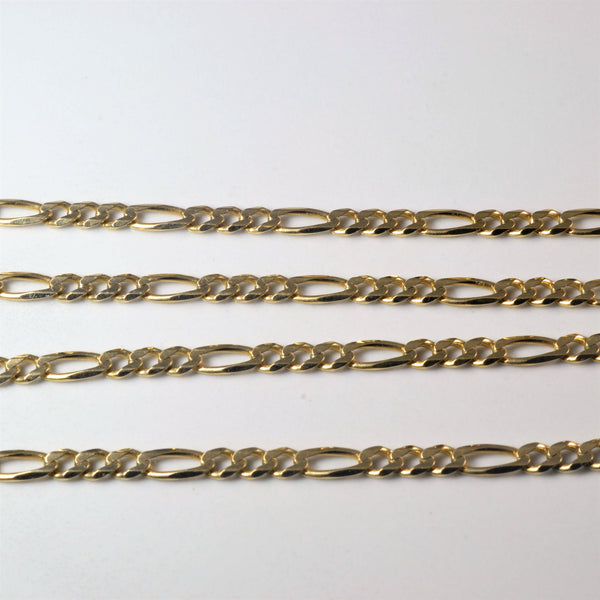 Figaro Link Gold Chain | 23