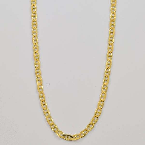18k Yellow Gold Anchor Chain | 16