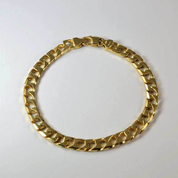 Yellow Gold Curb Link Chain | 8.5