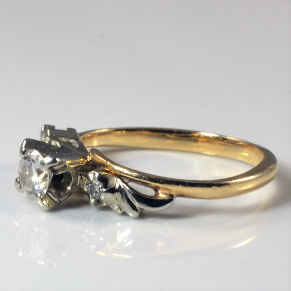 Offset Three Stone Diamond Ring | 0.24ctw | SZ 4.75 |