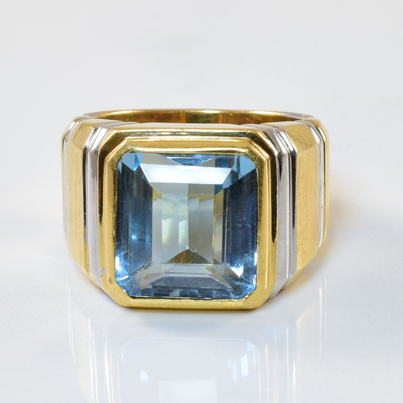 Blue Topaz Cocktail Ring | 9.00ct | SZ 7.5 |