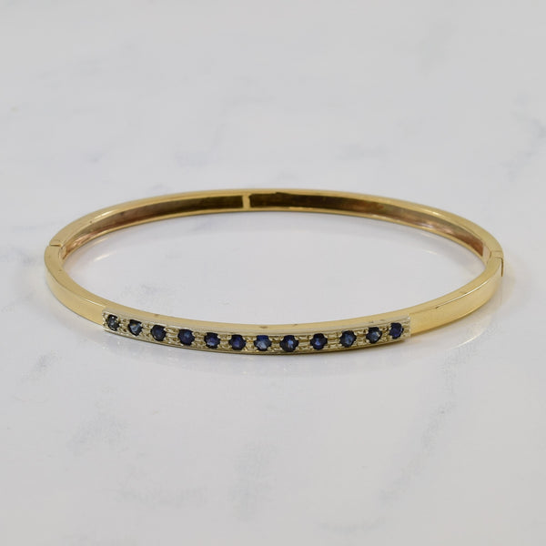 Blue Sapphire Bangle | 0.50ctw | 7