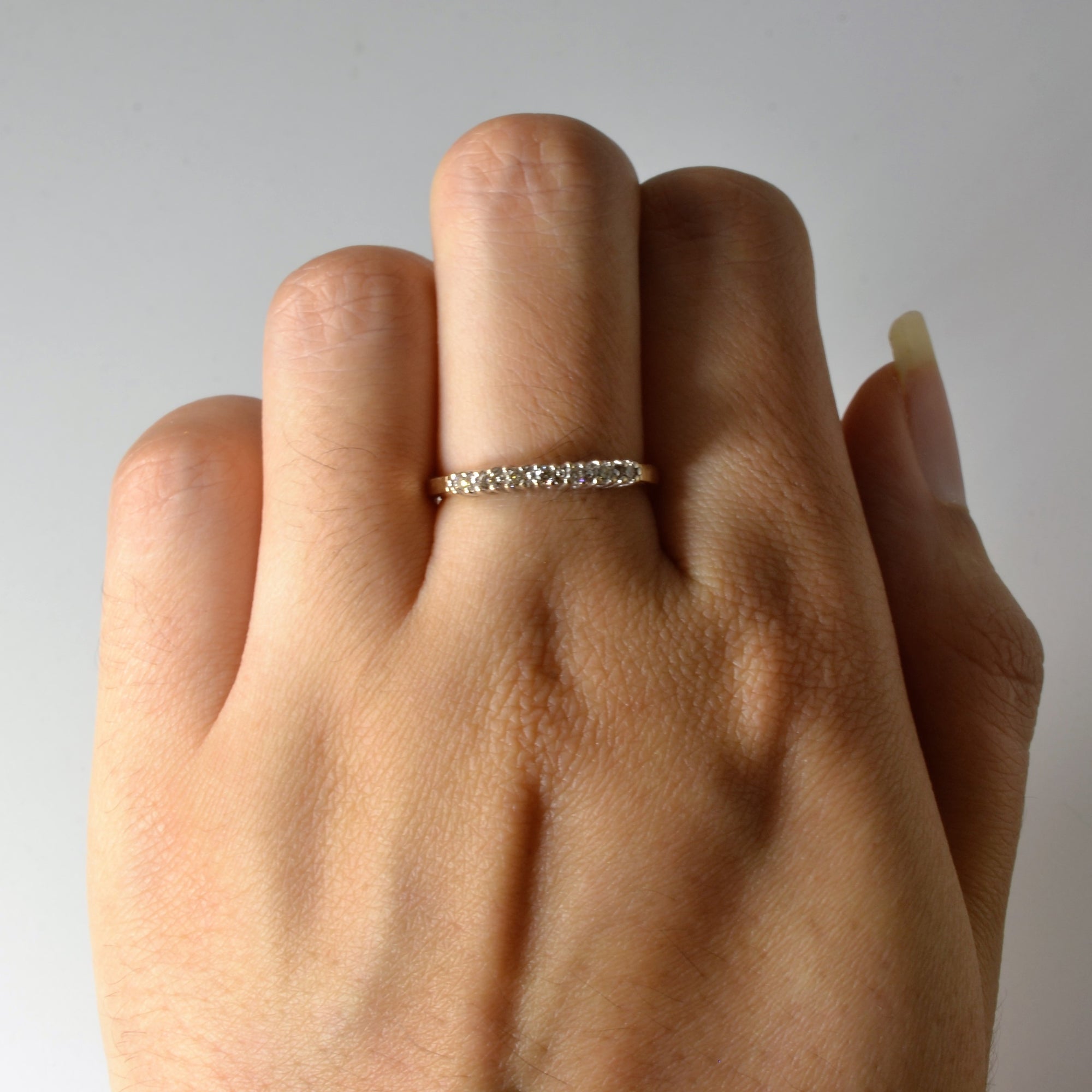 Pave Set Diamond Ring | 0.11ctw | SZ 6.75 |