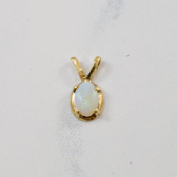 Oval Opal Pendant | 0.20ct |