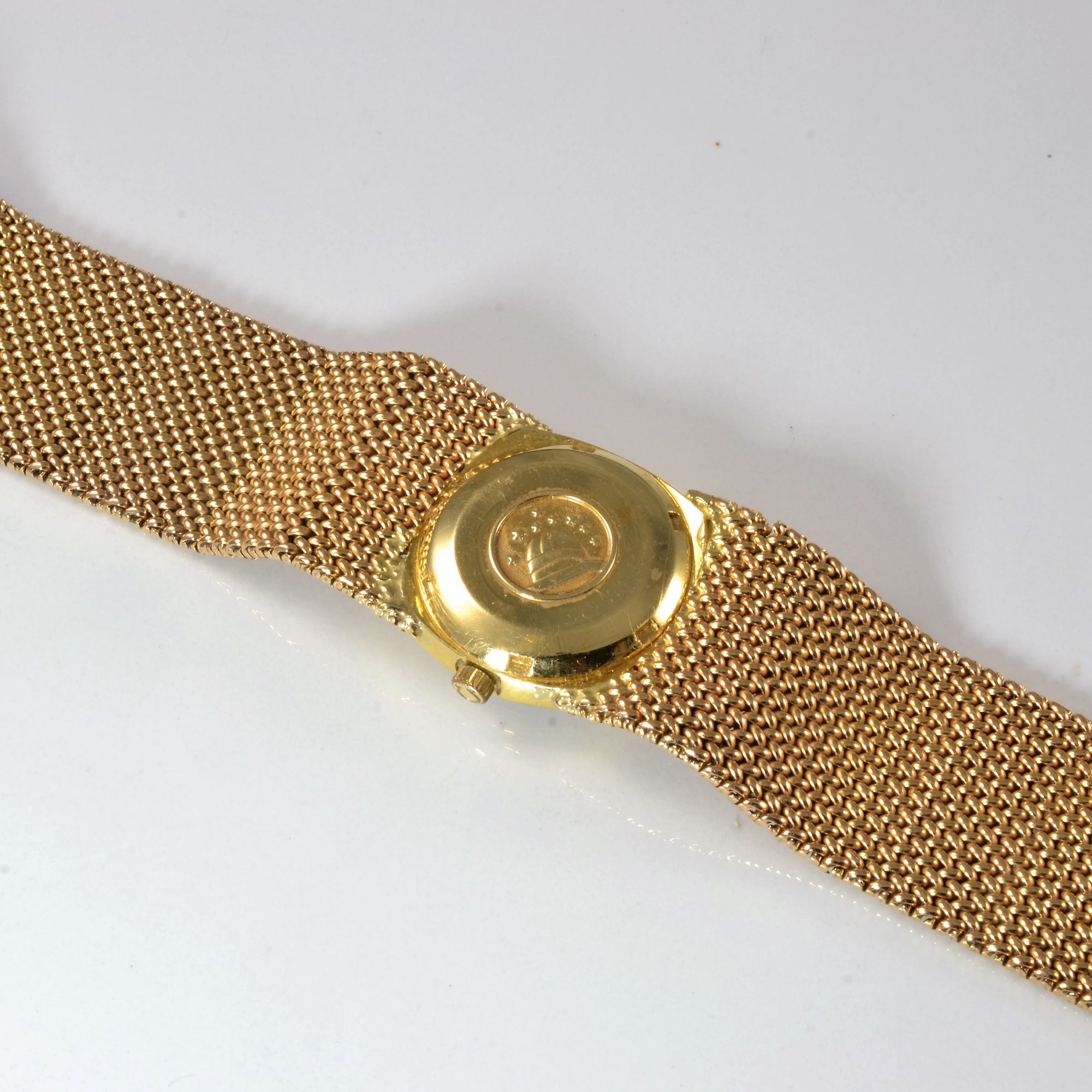 'Omega' 1970s Woven Gold Constellation Watch