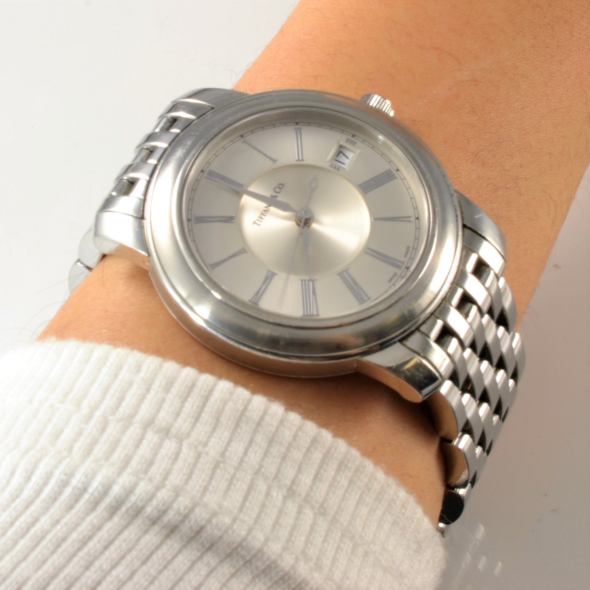 'Tiffany & Co.' Stainless Steel Watch