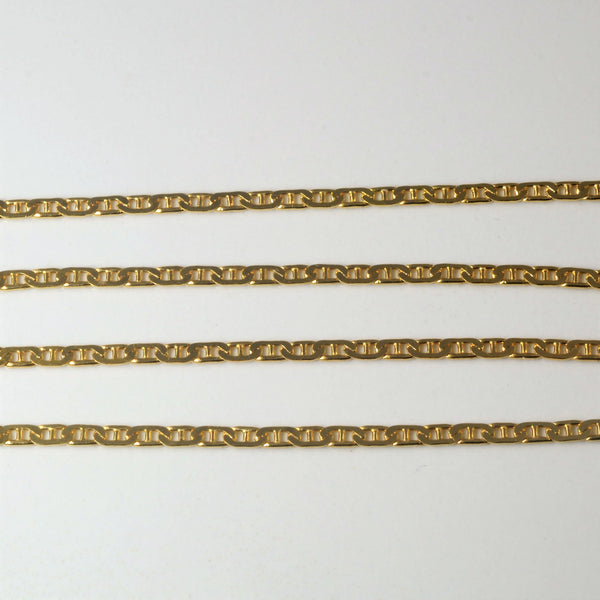 Yellow Gold Anchor Chain | 20