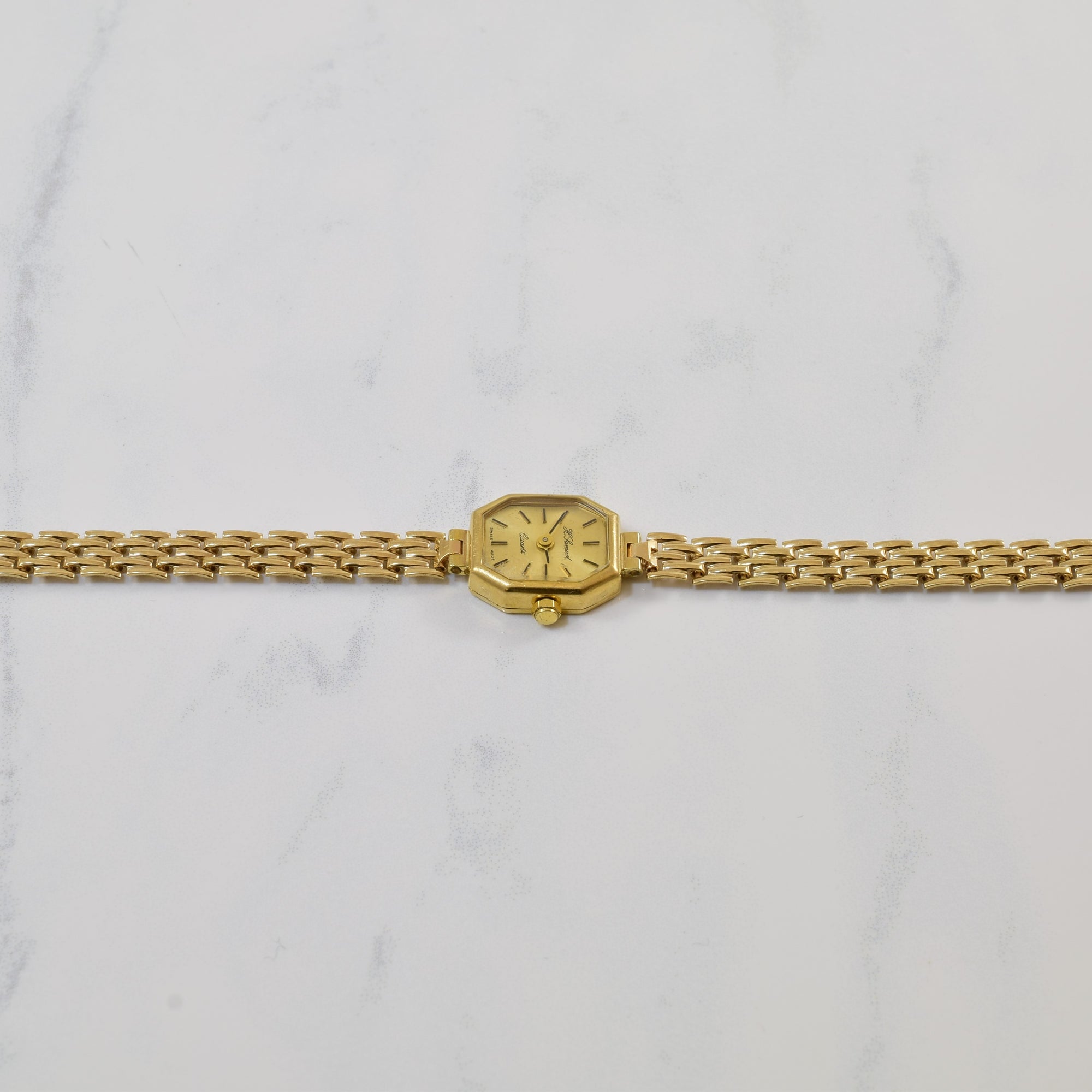 'H Samuel' 1980s Gold Watch | 7.5