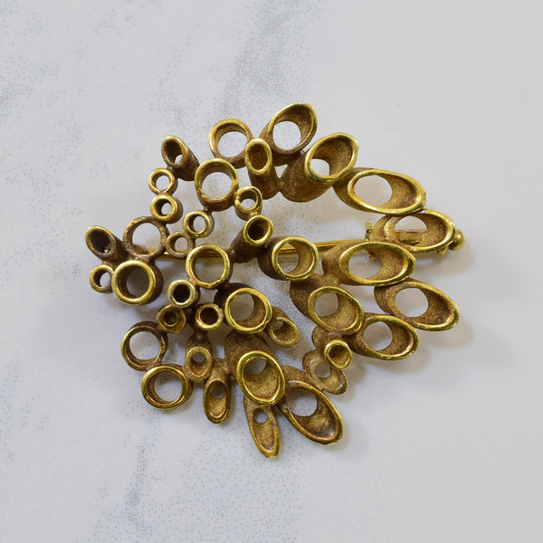 Open Work Circle Cluster Brooch |