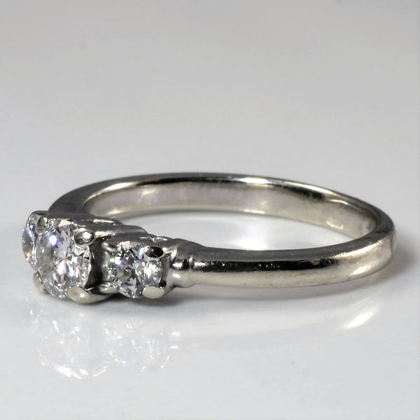 Three Stone Diamond Ring | 0.54ctw | SZ 6.25 |