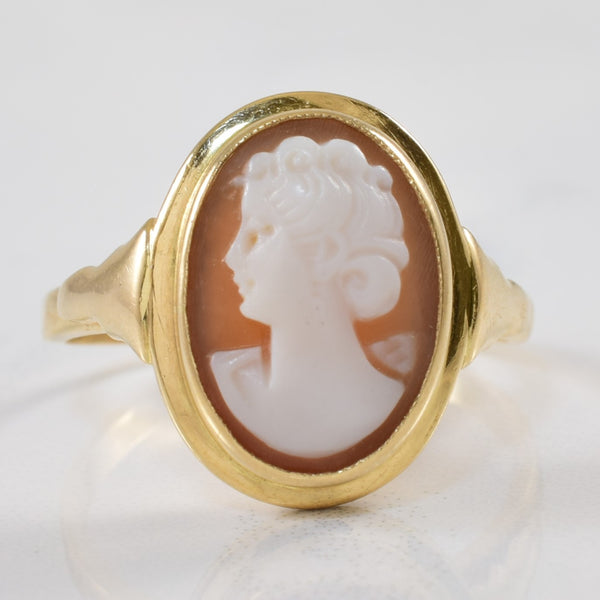 Shell Cameo Ring | 2.40ct | SZ 9 |